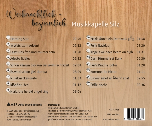 Musikkapelle Silz - Weihnachtlich-besinnlich